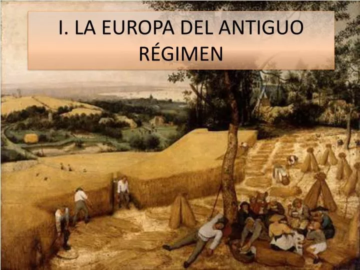 i la europa del antiguo r gimen