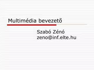 multim dia bevezet