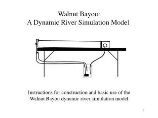 Walnut Bayou: A Dynamic River Simulation Model