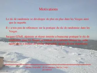 motivations