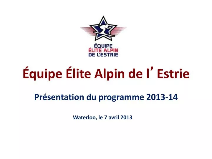 quipe lite alpin de l estrie