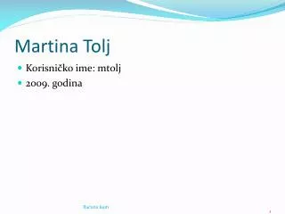 martina t olj