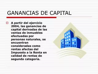 ganancias de capital