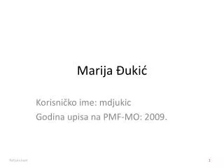 marija uki