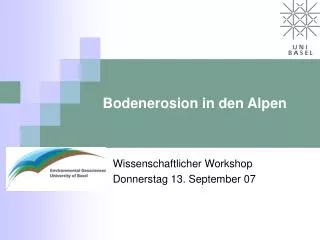 bodenerosion in den alpen