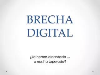 brecha digital