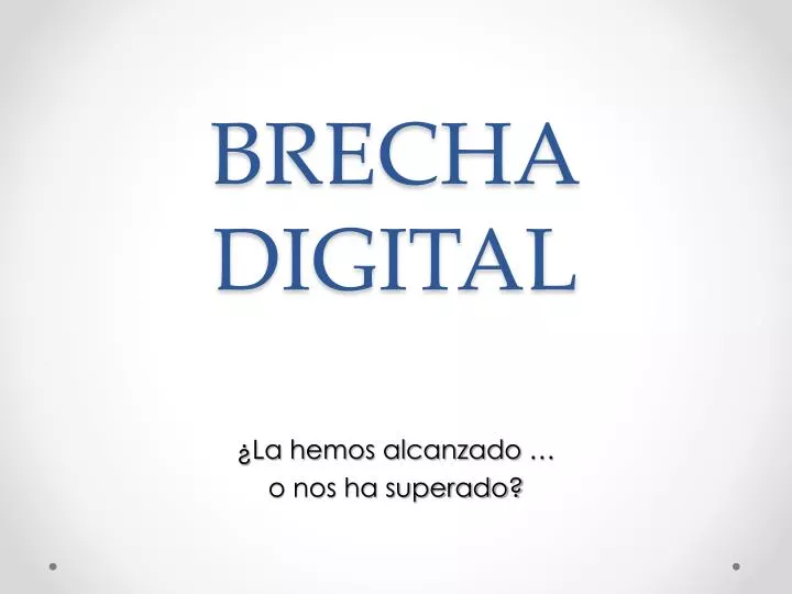 brecha digital