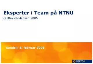eksperter i team p ntnu
