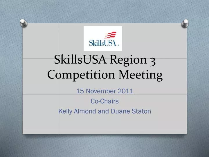 skillsusa region 3 competition meeting