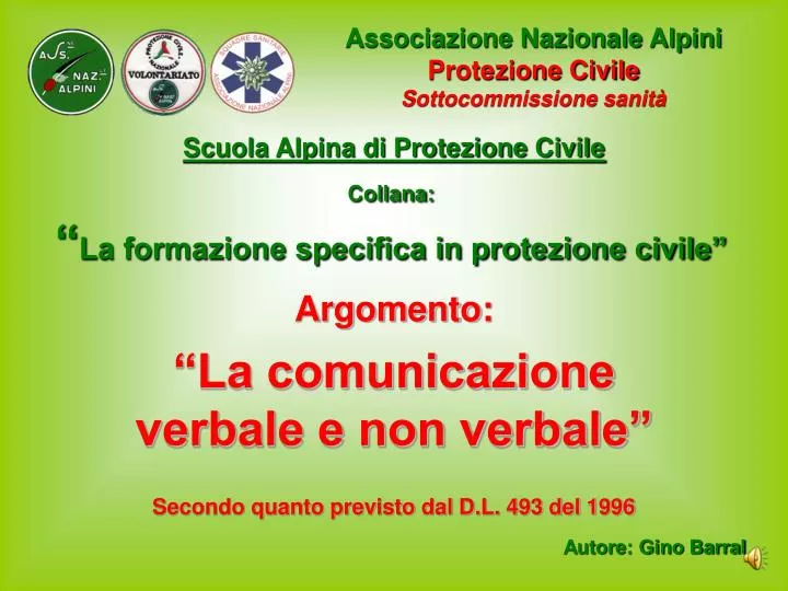 collana la formazione specifica in protezione civile