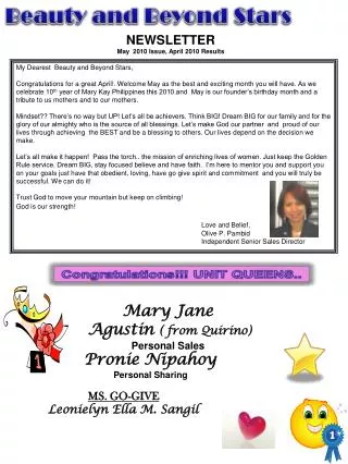 Mary Jane Agustin ( from Quirino) Personal Sales