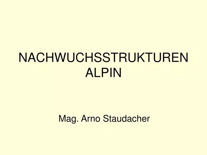 nachwuchsstrukturen alpin