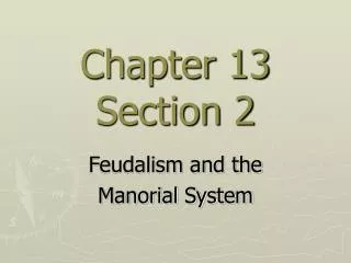 Chapter 13 Section 2