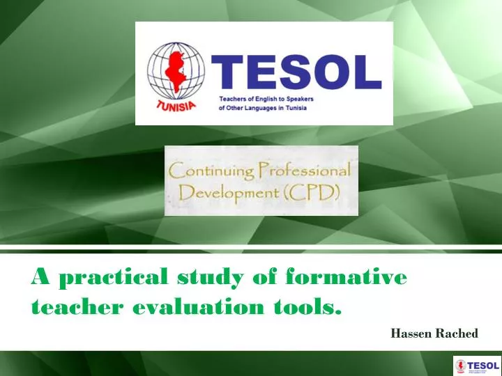 a practical study of formative teacher evaluation tools