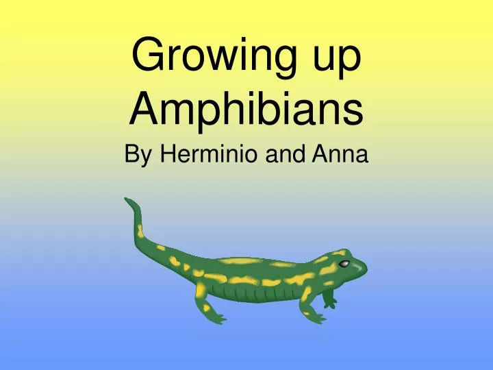 growing up amphibians