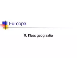 euroopa
