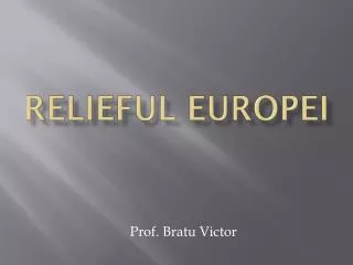 relieful europei