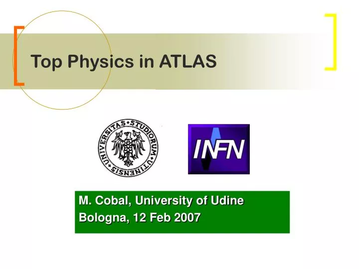 top physics in atlas