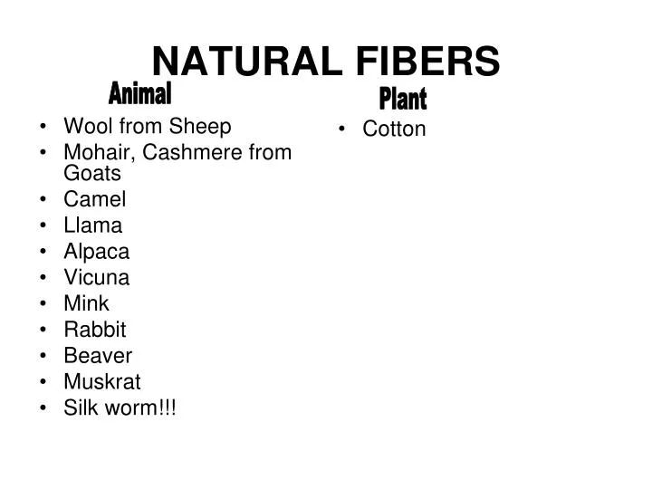 natural fibers