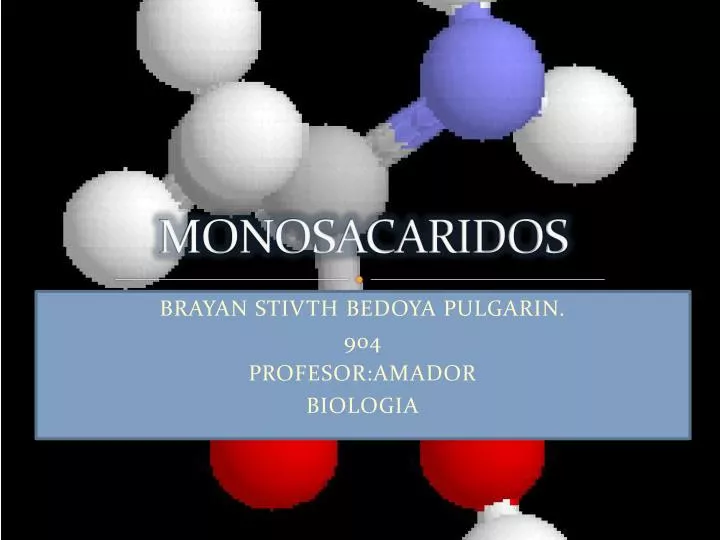 monosacaridos