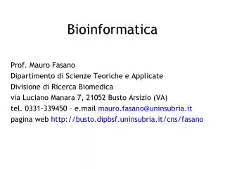 bioinformatica
