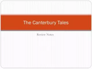 The Canterbury Tales