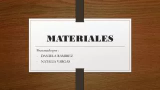 materiales