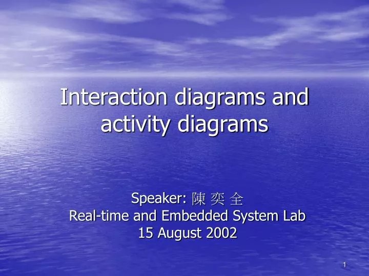 interaction diagrams and activity diagrams