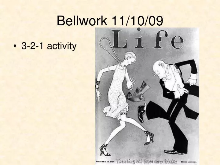 bellwork 11 10 09