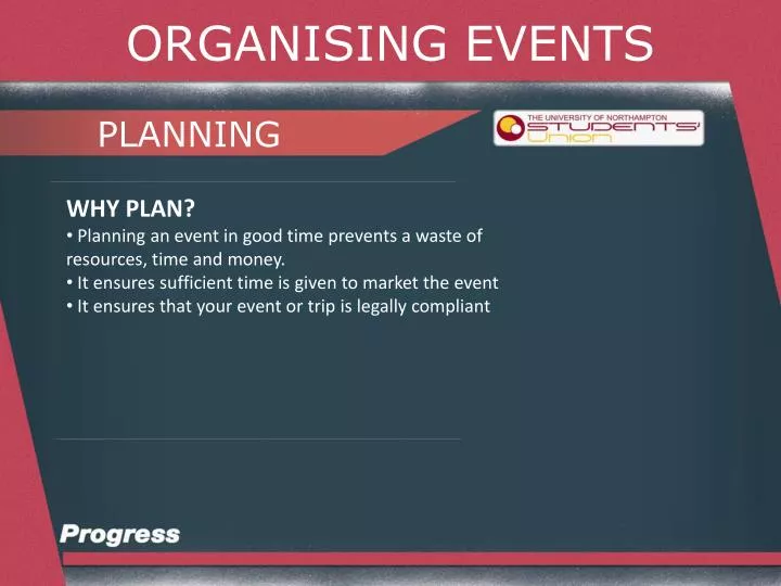 organising events