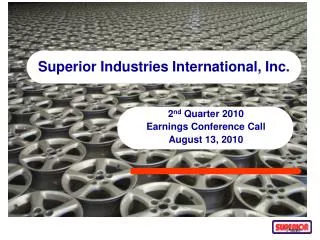 Superior Industries International, Inc.