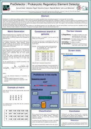 PreDetector : Prokaryotic Regulatory Element Detector