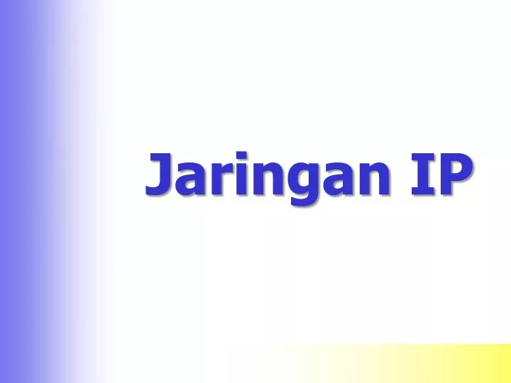 jaringan ip