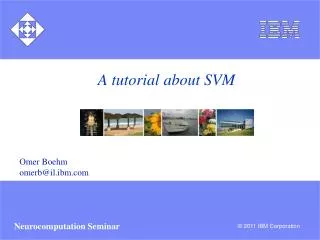 A tutorial about SVM