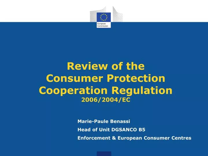 review of the consumer protection cooperation regulation 2006 2004 ec