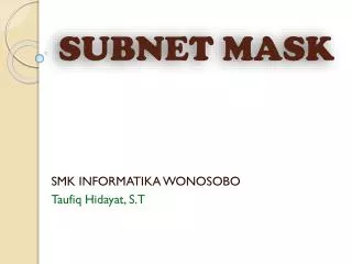 subnet mask