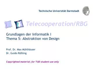 grundlagen der informatik i thema 5 abstraktion von design