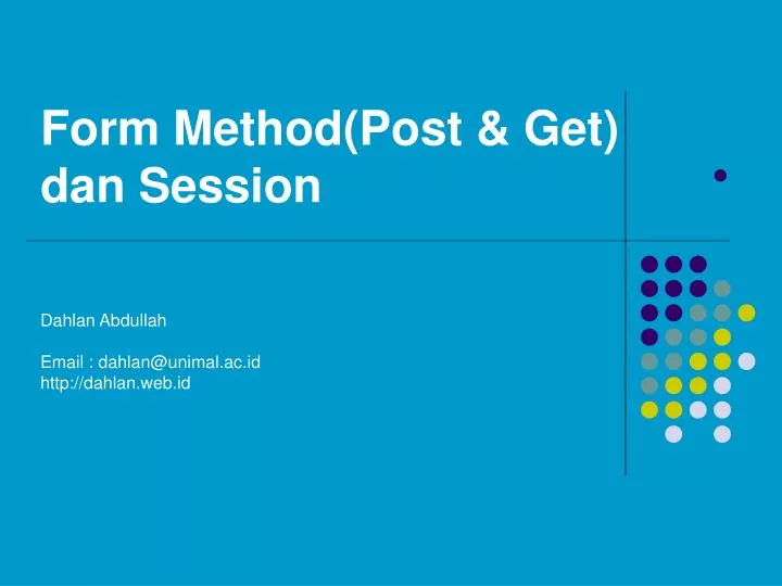 form method post get dan session