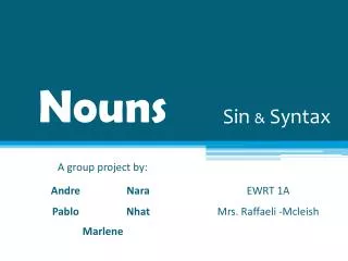 Nouns