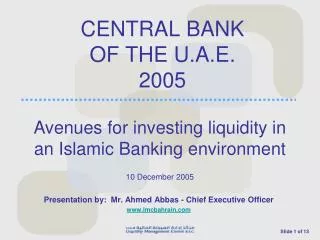 central bank of the u a e 2005