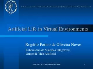 artificial life in virtual environments