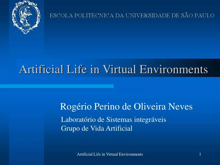 artificial life in virtual environments
