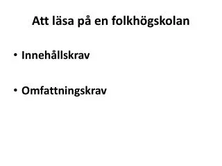 att l sa p en folkh gskolan
