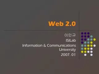 web 2 0
