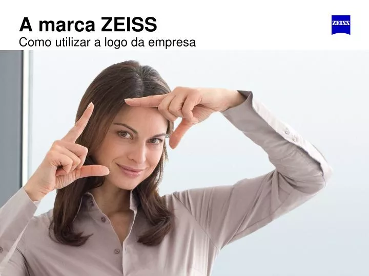 a marca zeiss como utilizar a logo da empresa