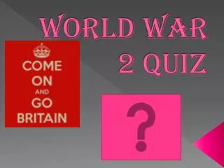 World war 2 Quiz