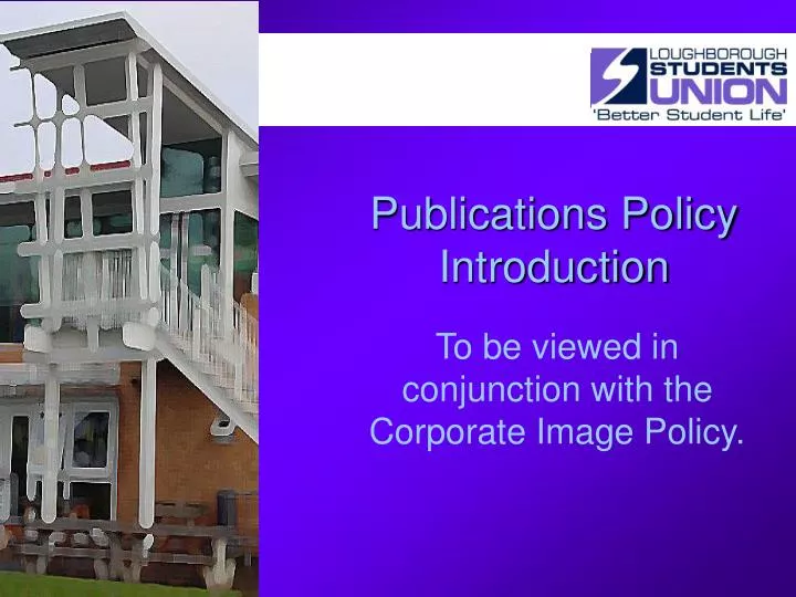 publications policy introduction