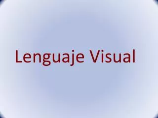 lenguaje visual