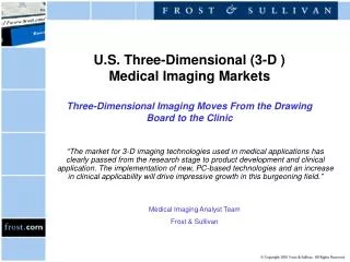 Medical Imaging Analyst Team Frost &amp; Sullivan