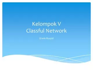 kelompok v classful network